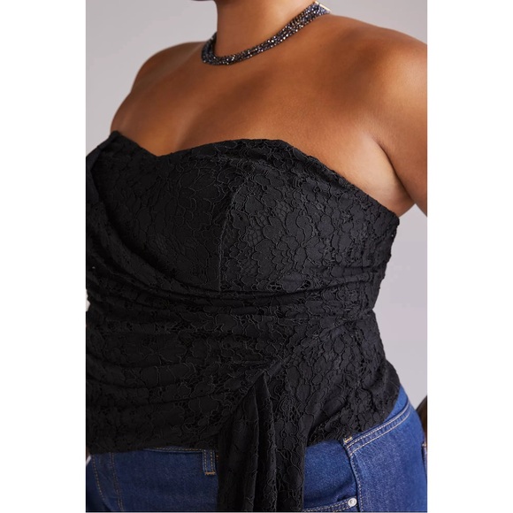 Anthropologie Corseted Lace Tube Top NWT SZ XL - Picture 2 of 12